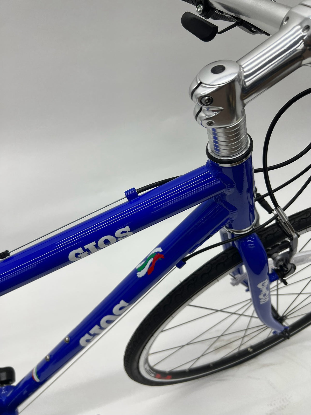 GIOS MISTRAL ジオスブルー ヘッドとフレーム前部