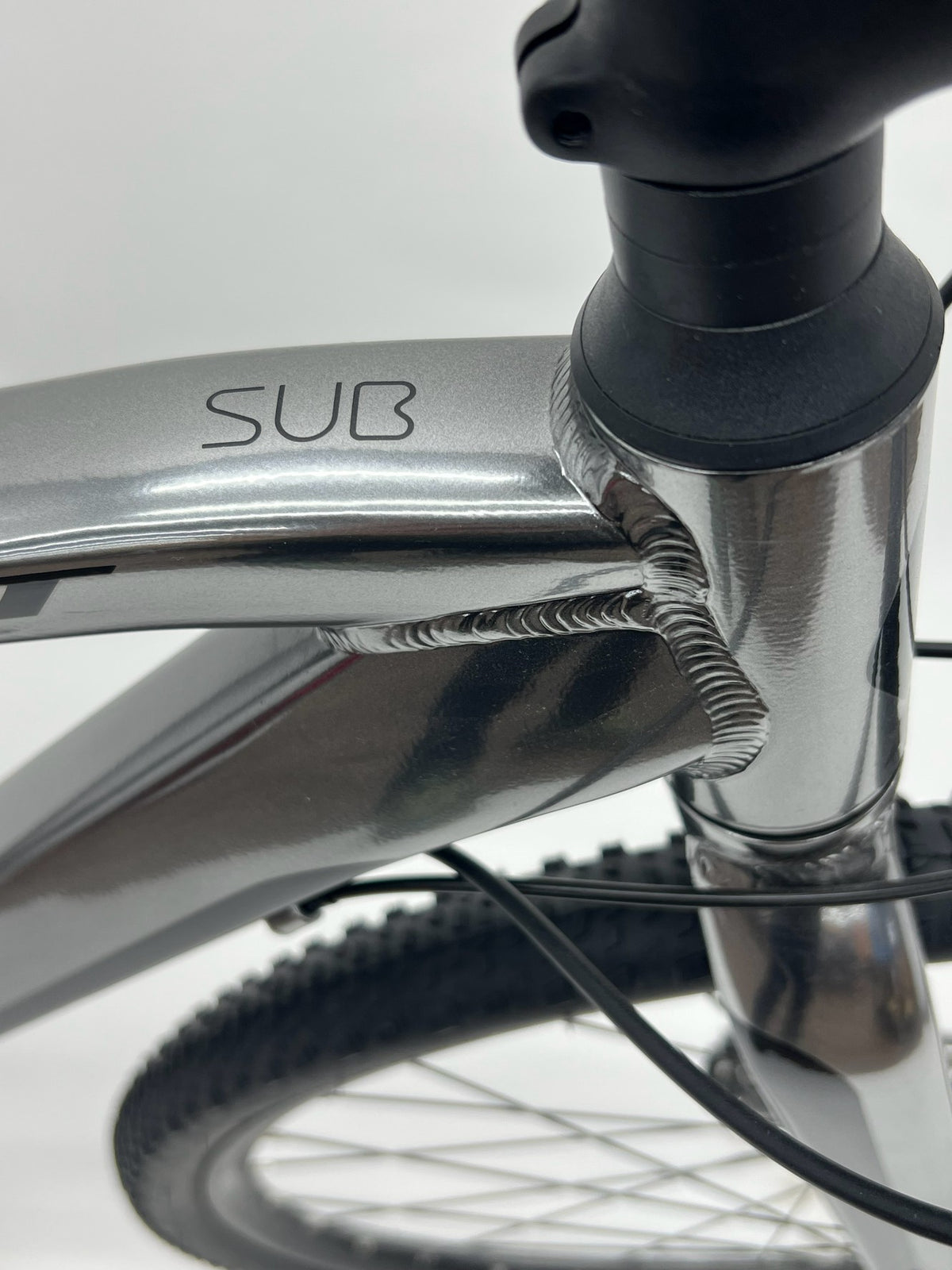 SCOTT SUB CROSS J1 Silver Chrome ヘッドチューブ周辺
